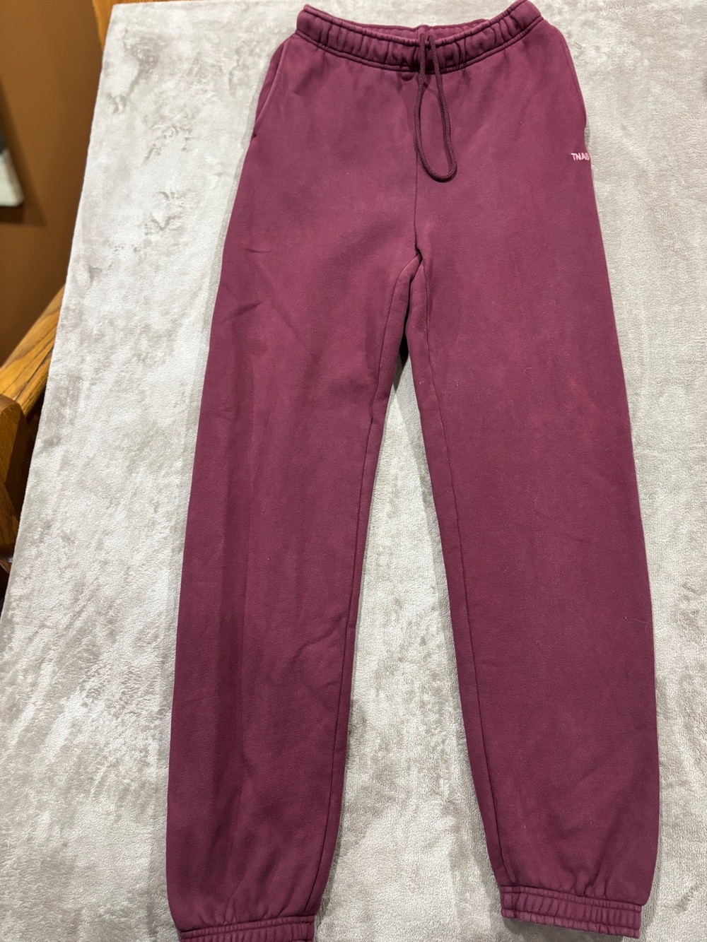TNA Kids Maroon Joggers with Drawstring Waist